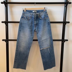 Grlfriend Maran Mid rise straight leg jeans size 24
